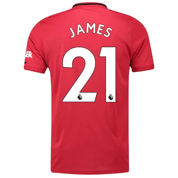 Camiseta Manchester United NO.21 James Replica Primera Ropa 2019/20 Rojo